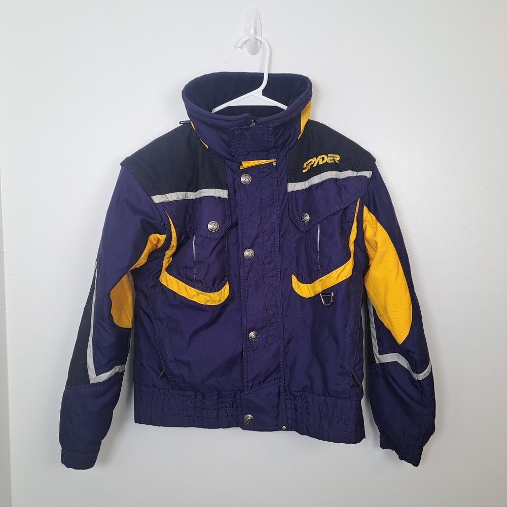 Spyder Blue Yellow Boys‎ Ski Snowboarding Outdoor Winter Coat Size 18/20